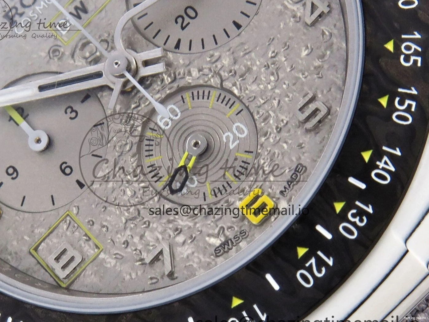 0505 Tailored Daytona DIW Space Mission Gray Textured Dial on Gray Nylon Strap A4130 Clone 1279